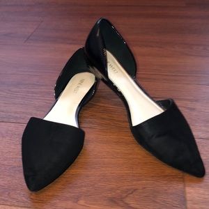 Nine West Black Suede Flats